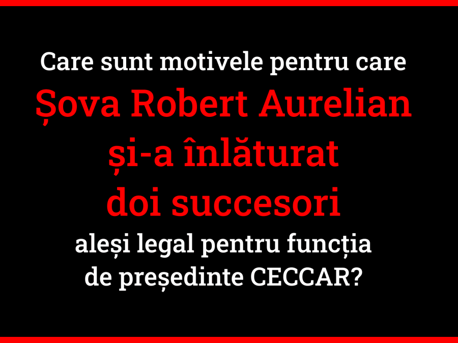Robert Aurelian Sova a inlaturat doi succesori alesi legal CECCAR
