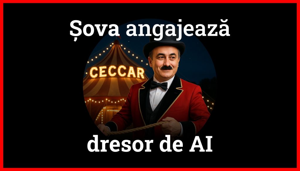 Pamflet despre Șova și CECCAR - parodiază modul în care o instituție birocratică se laudă cu transformarea digitală, în timp ce rămâne blocată în reflexe comuniste și PR bombastic.